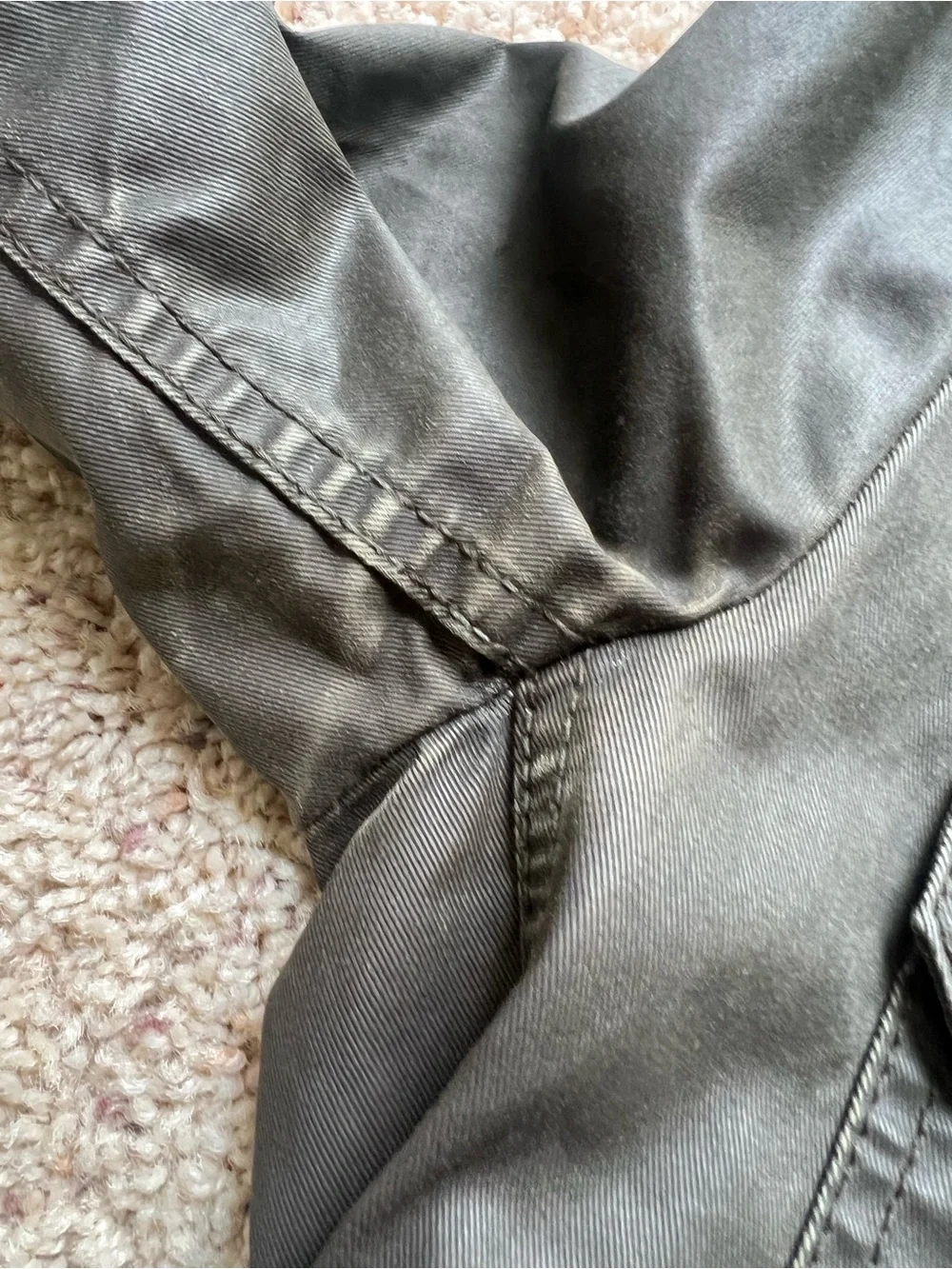 J. Crew green Utility Jacket with Gold Hardware